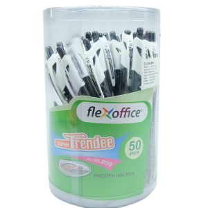 ปากกาลูกลื่น flexoffice  0.7 mm. สีดำ